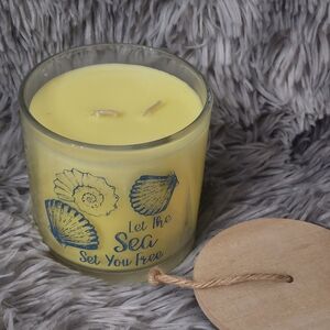 Candle. Yellow Sea-Themed